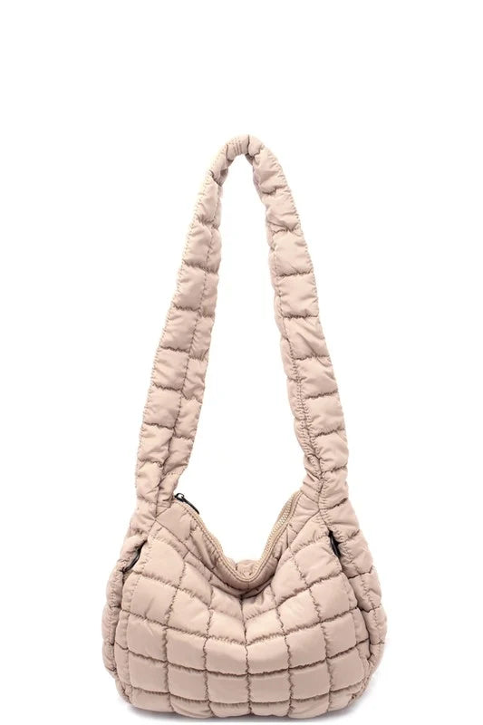 Everyday Quilted Nylon Shoulder Bag