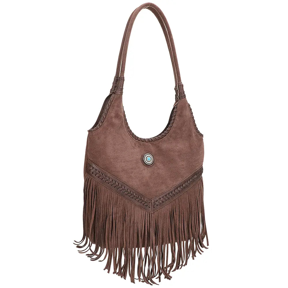 Fringe Design Shoulder Hobo Bag