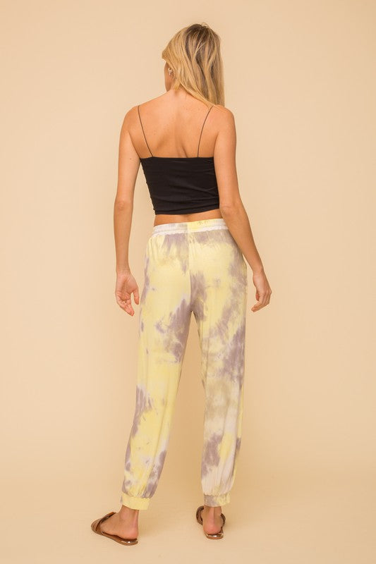 Tie Dye Jersey Ribbed Joggers
