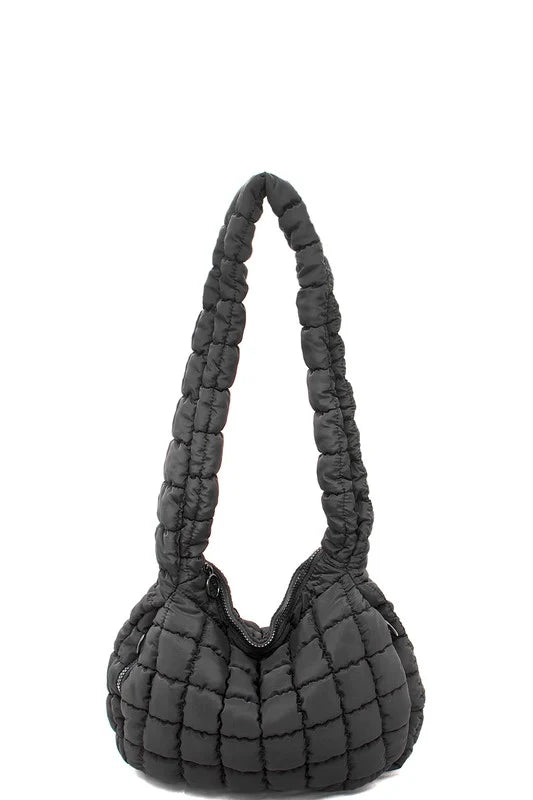 Everyday Quilted Nylon Shoulder Bag