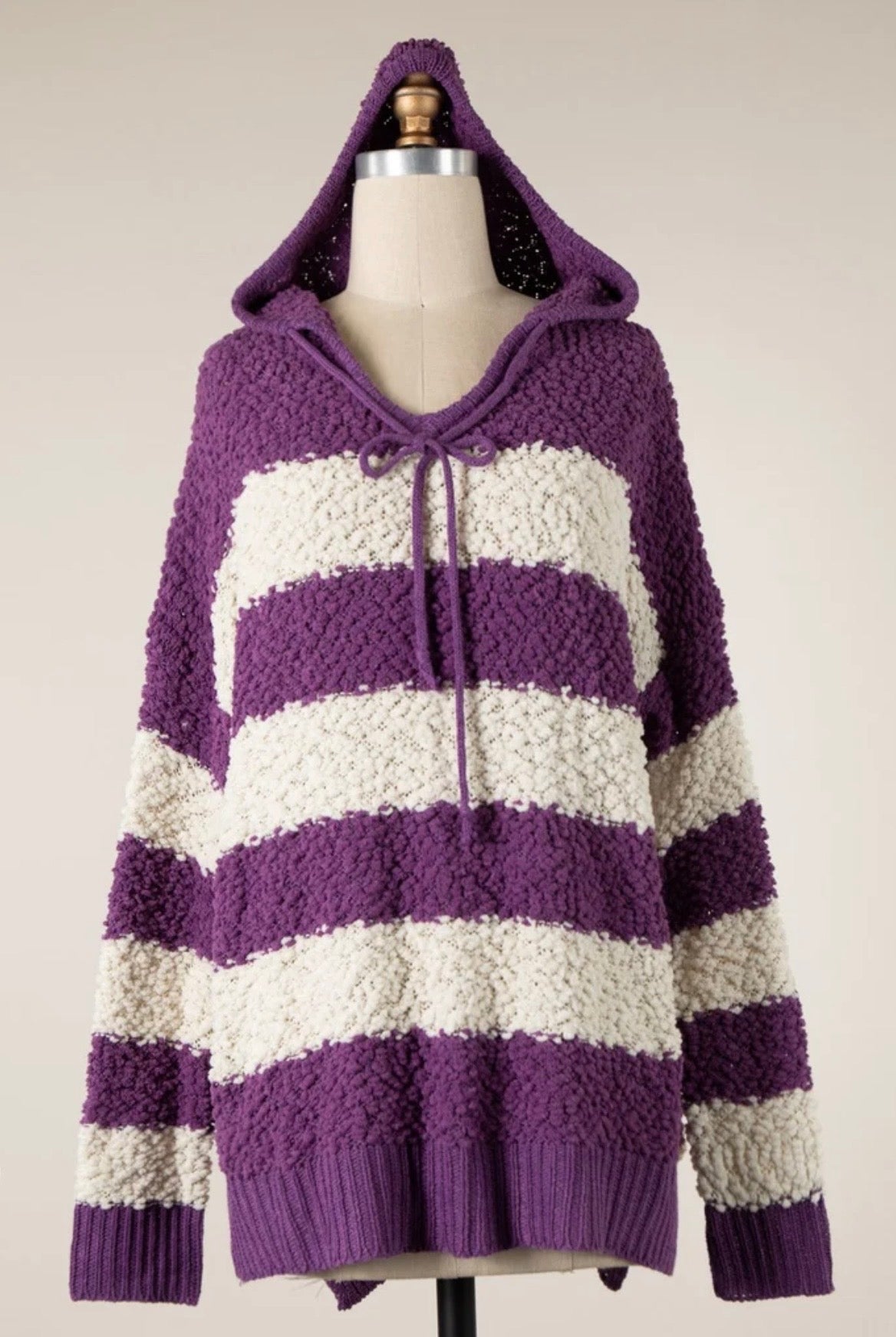Stripe Popcorn Hoodie