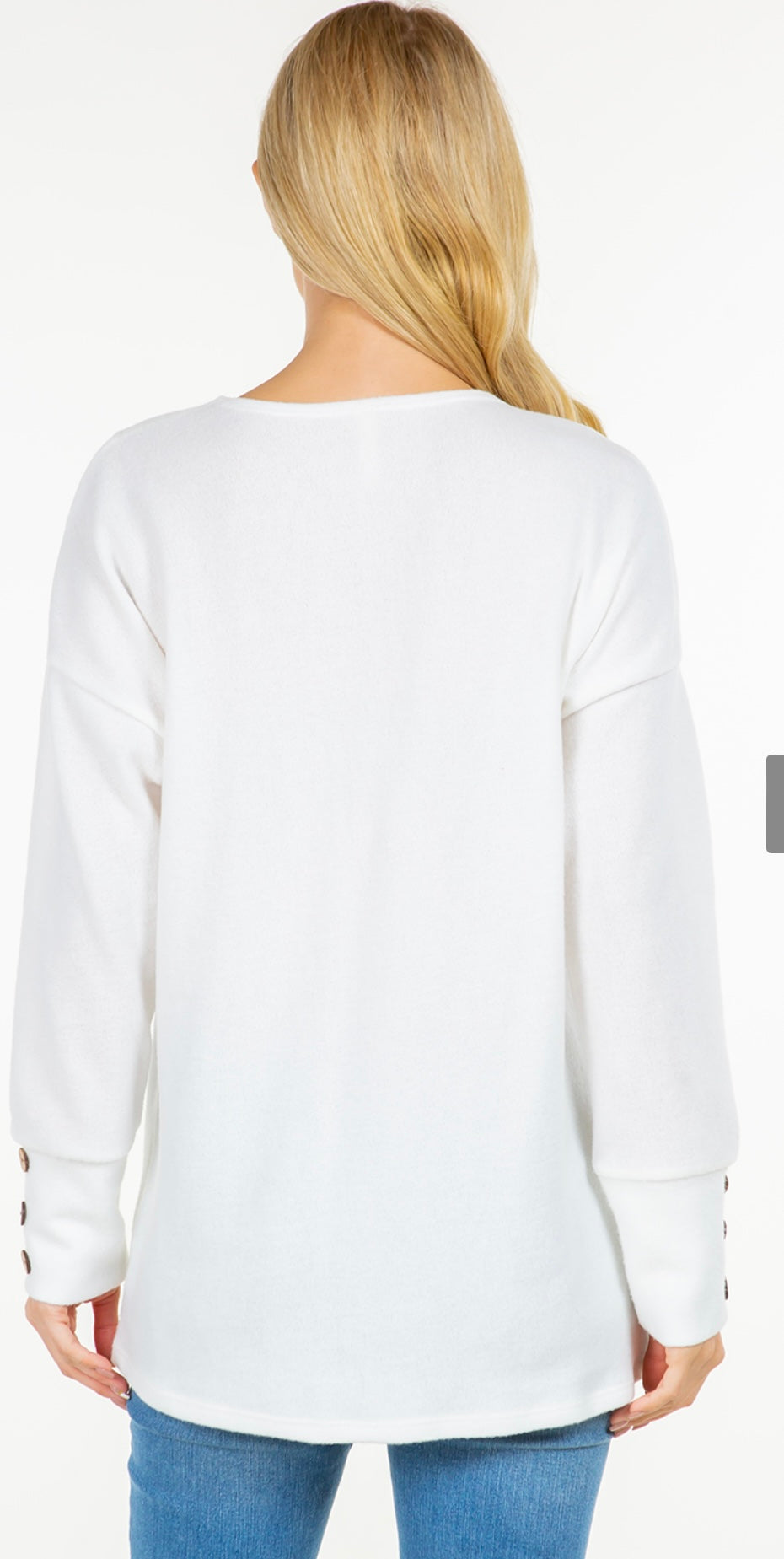 Long Sleeve V Neck Sweater Top