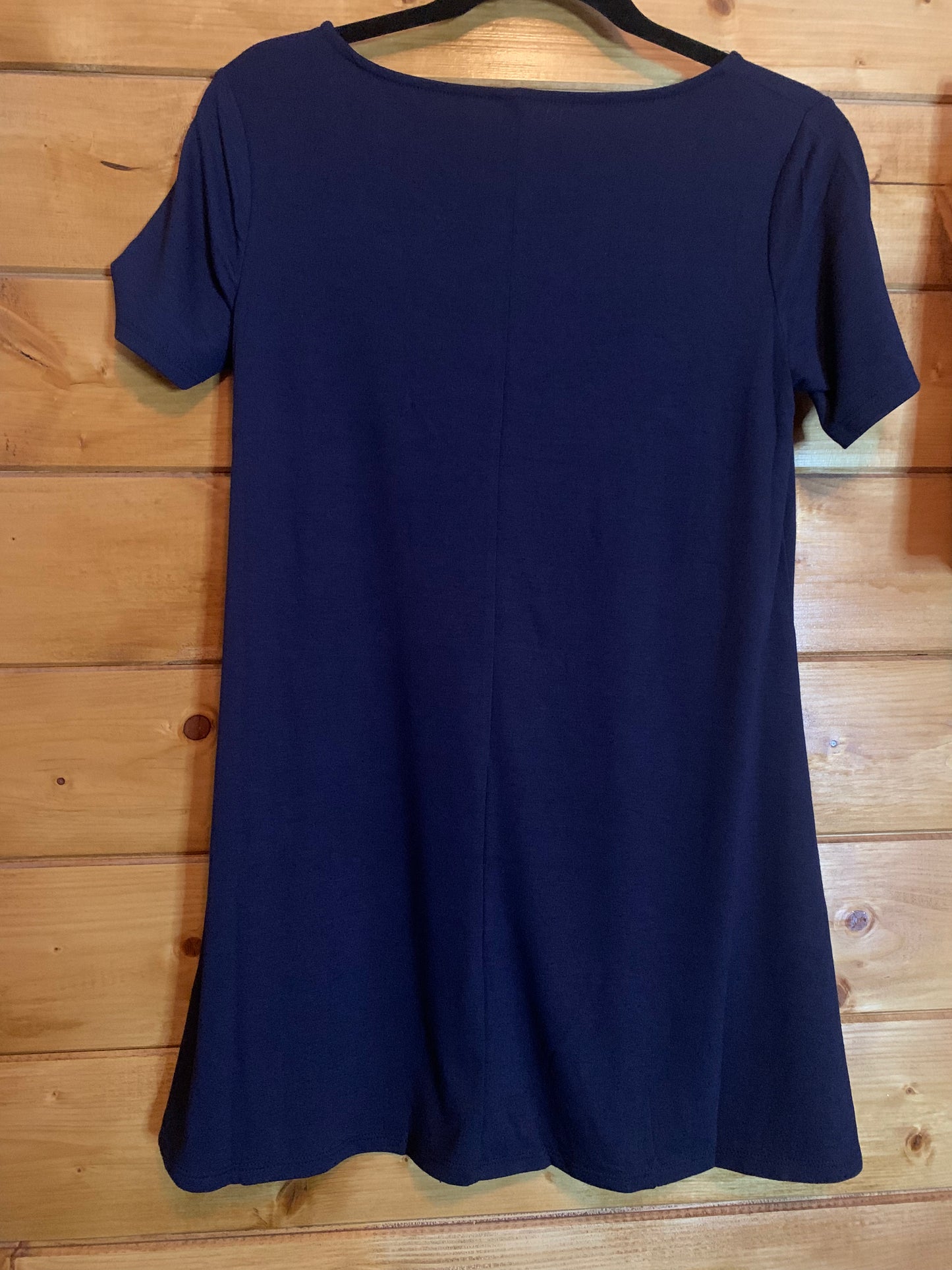 Navy Short Sleeve Top