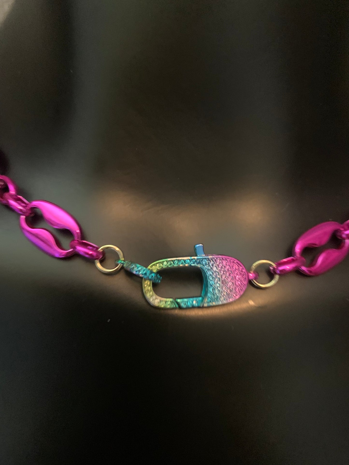 Dazzling Ombre Clip Necklace