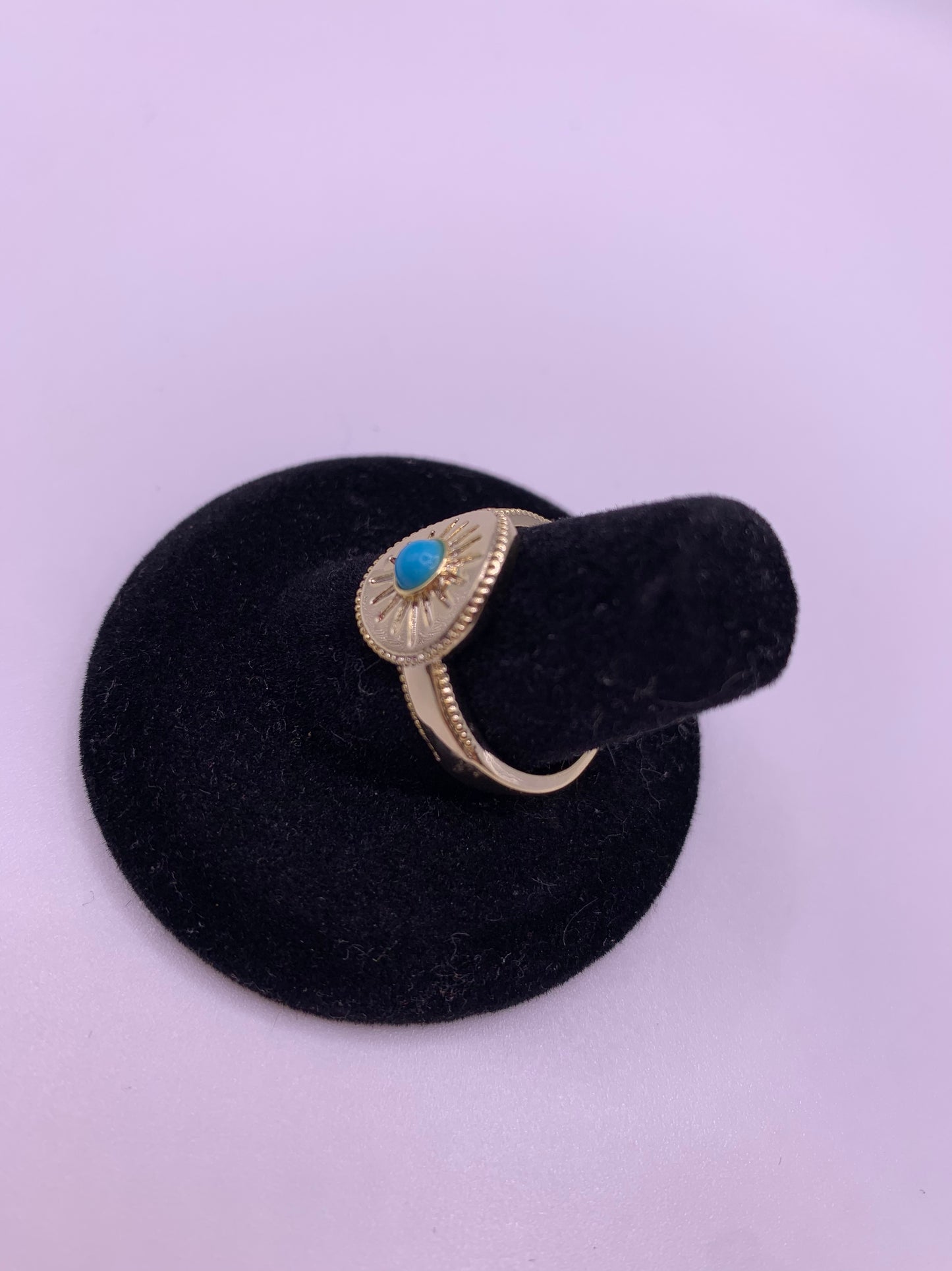 Turquoise Sun Adjustable Ring