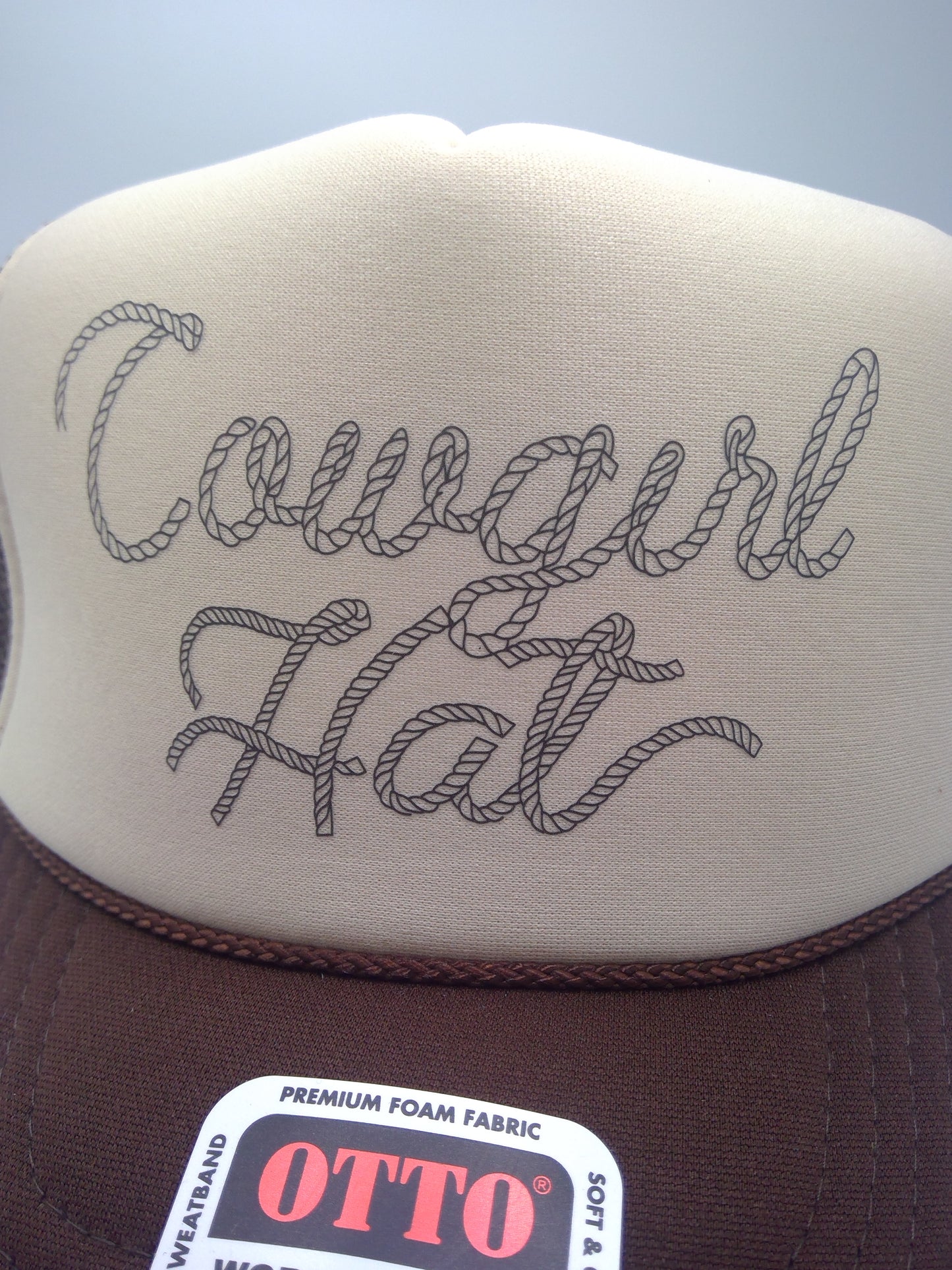 Rope cowgirl trucker hat