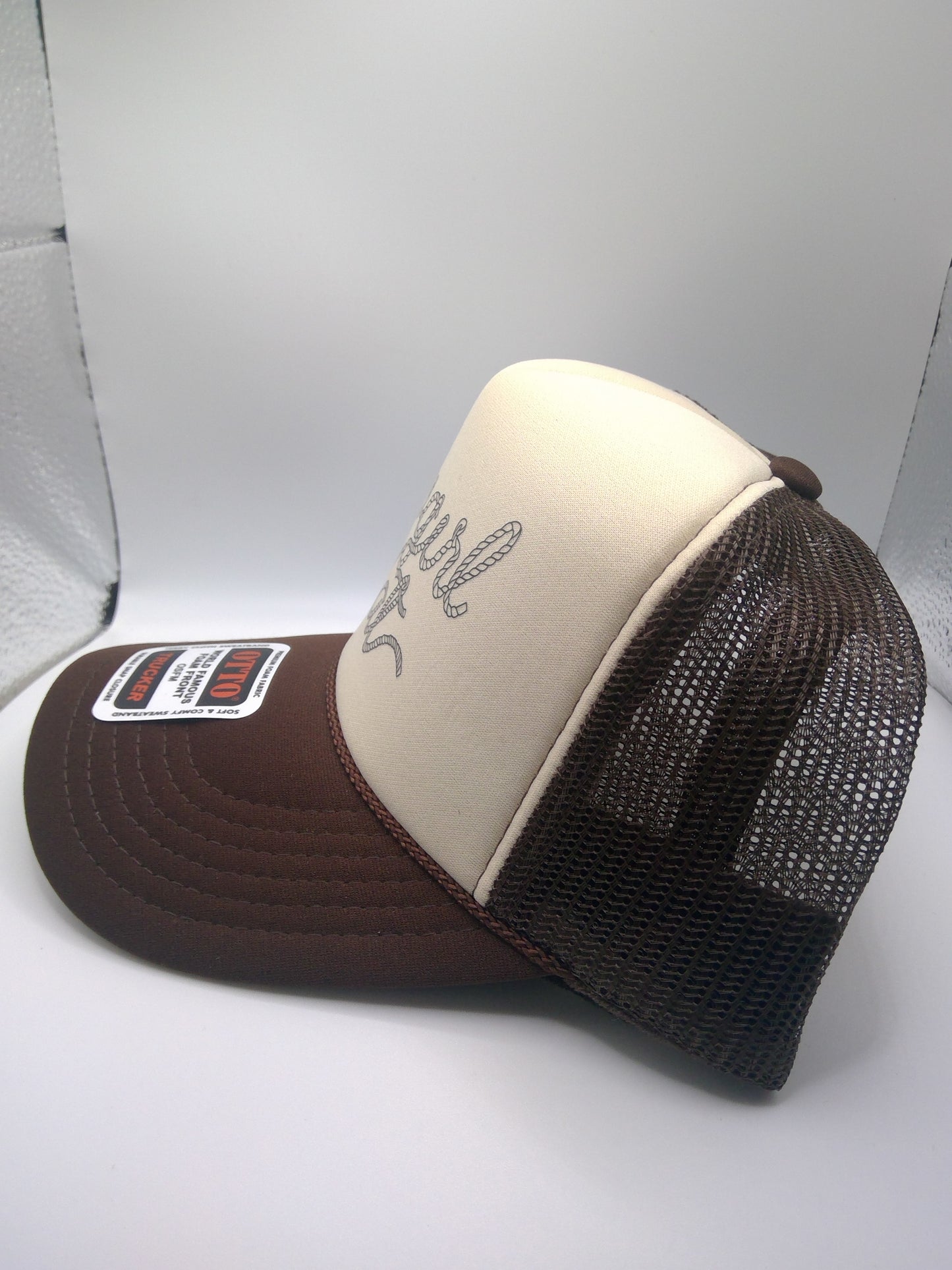 Rope cowgirl trucker hat