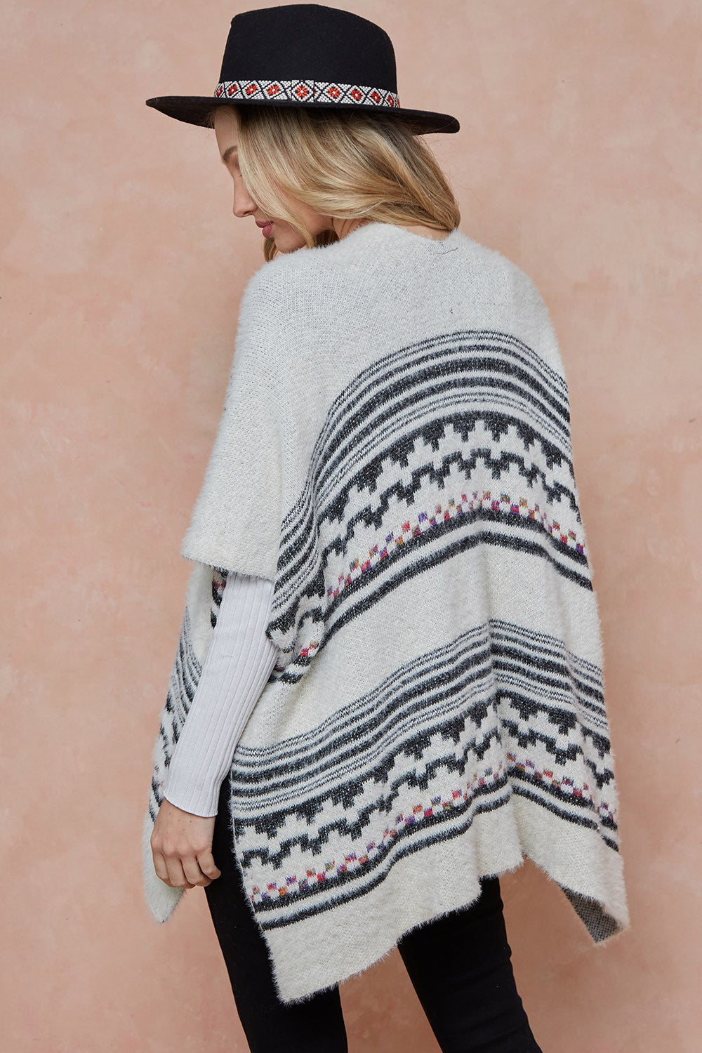 Aztec pattern Shawl Cardigan