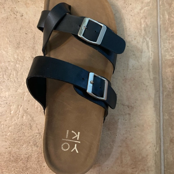 Vegan Leather Strapped Cork Sandle