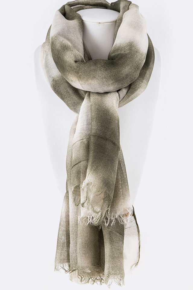 Water Color Ombre Large Scarf Camo