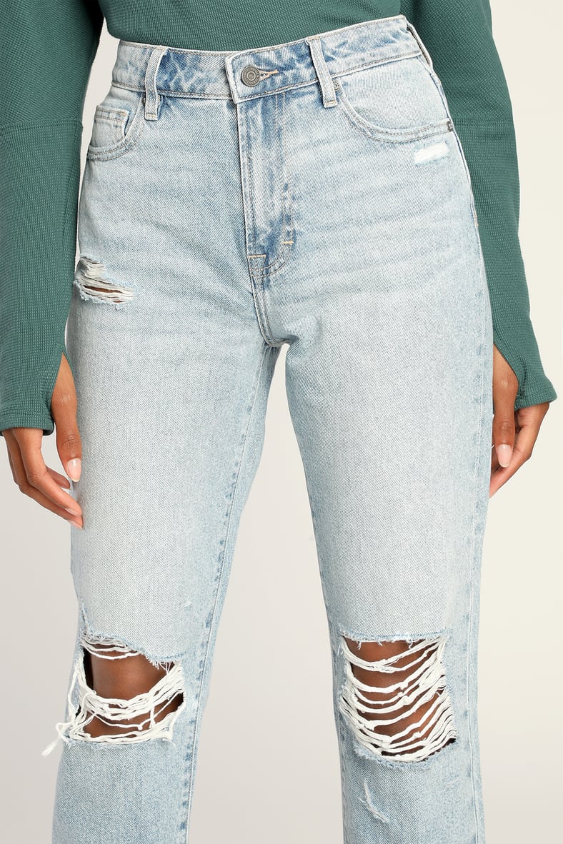 Tracy Light Wash Classic Cropped Straight Leg Jeans