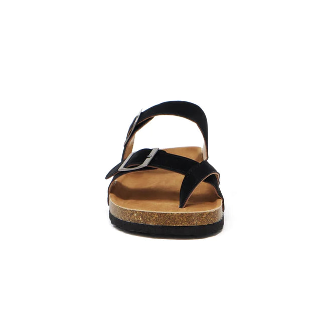 Vegan Leather Strapped Cork Sandle