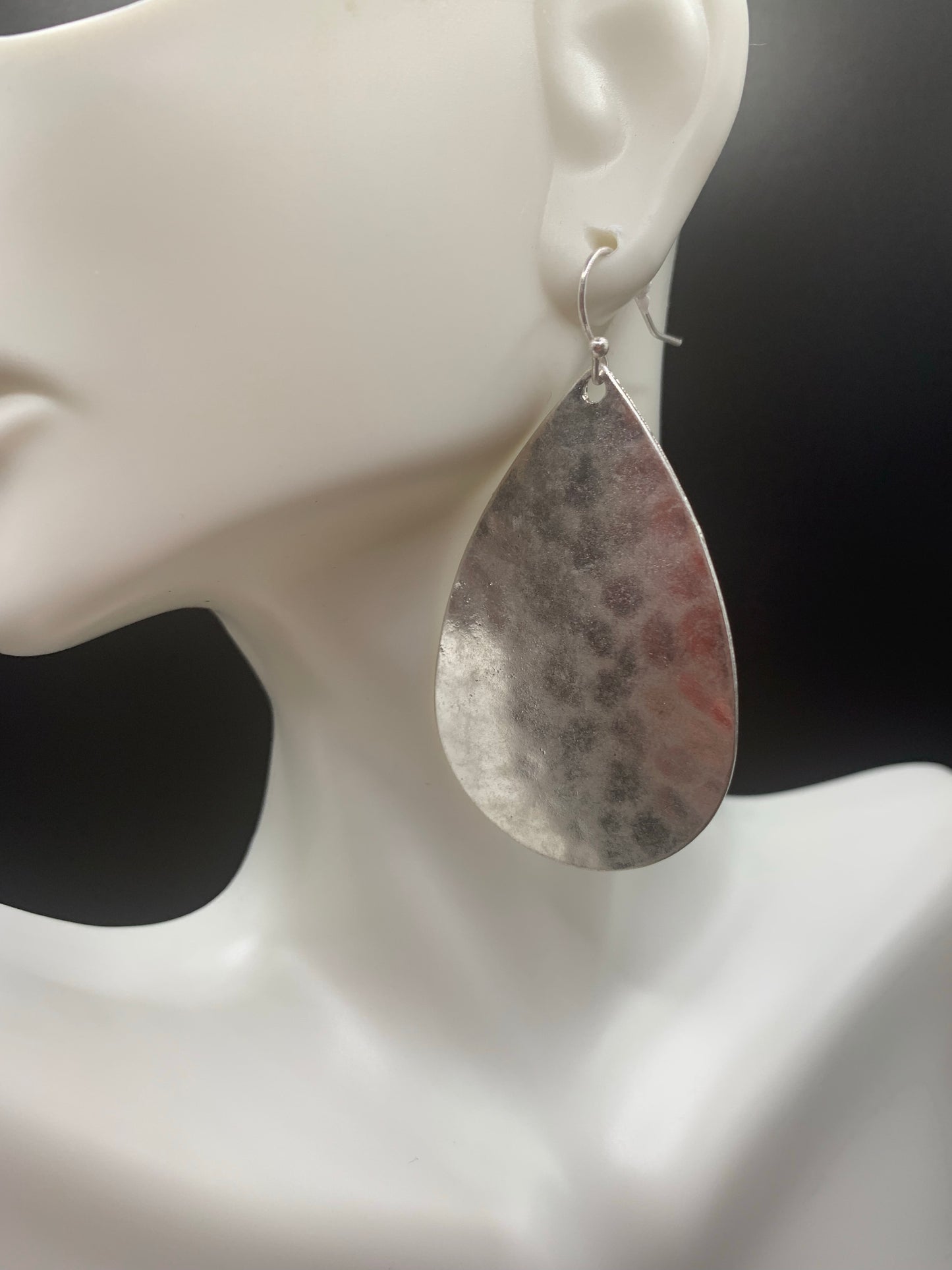 Hammered Teardrop Earrings