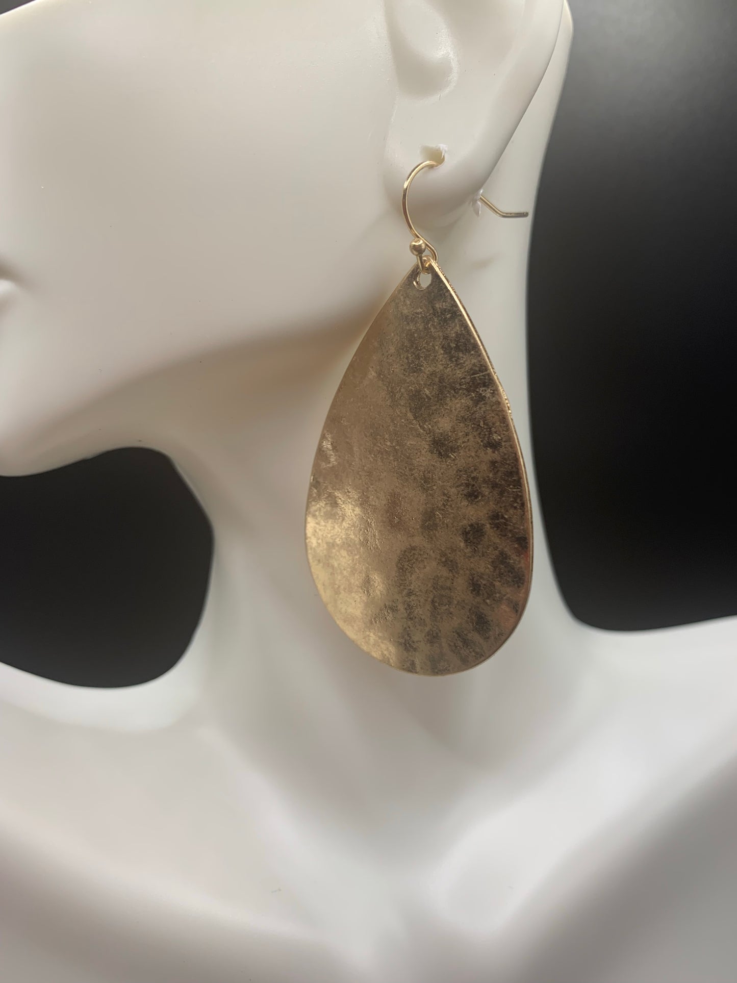 Hammered Teardrop Earrings