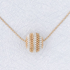 Maren Elena Two Toned Ball Necklace - Meraki B Shop