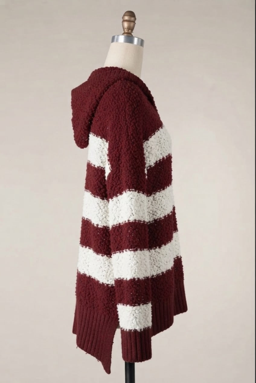 Stripe Popcorn Hoodie