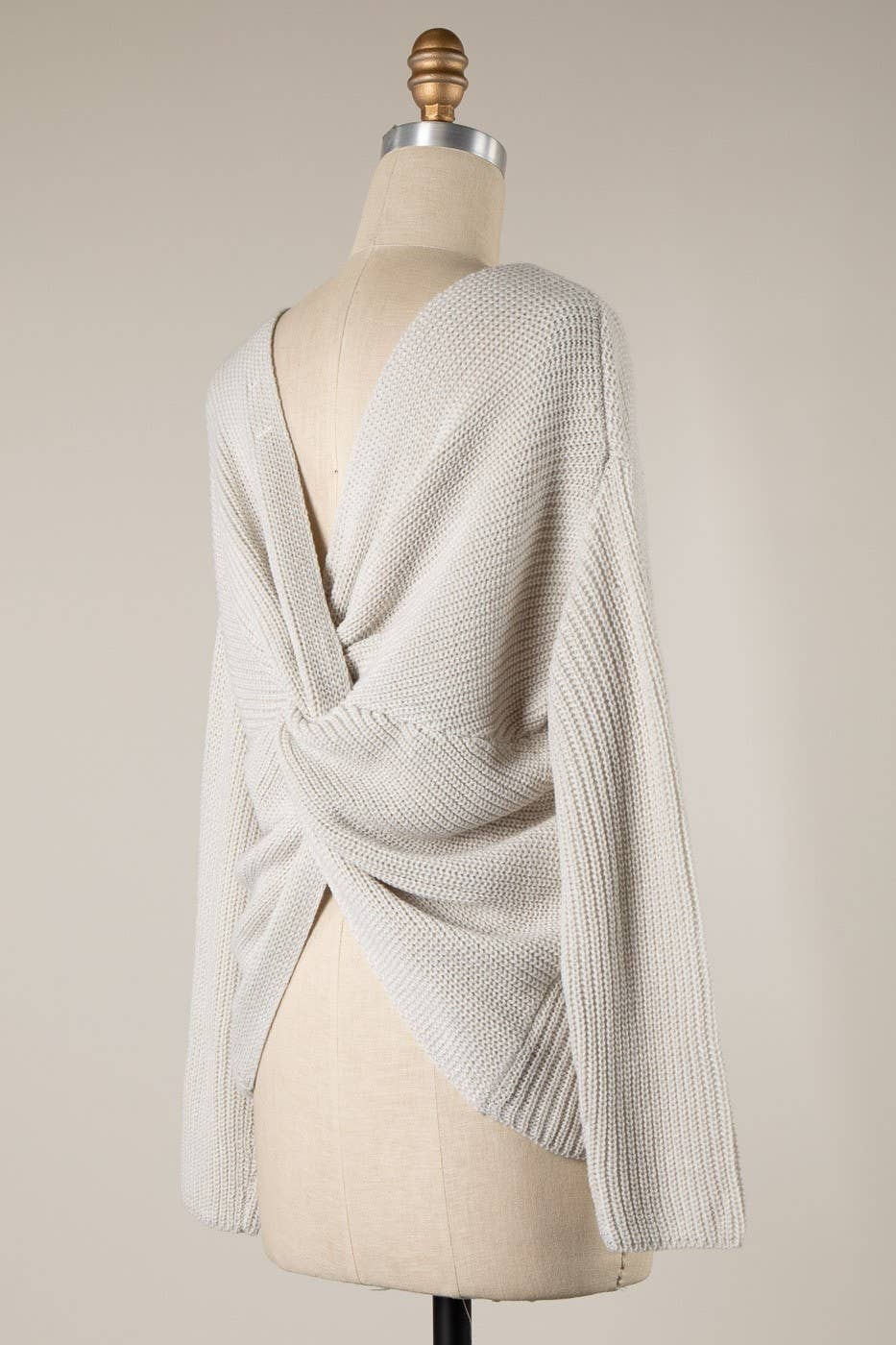 V-Neck Ribbed Sweater
