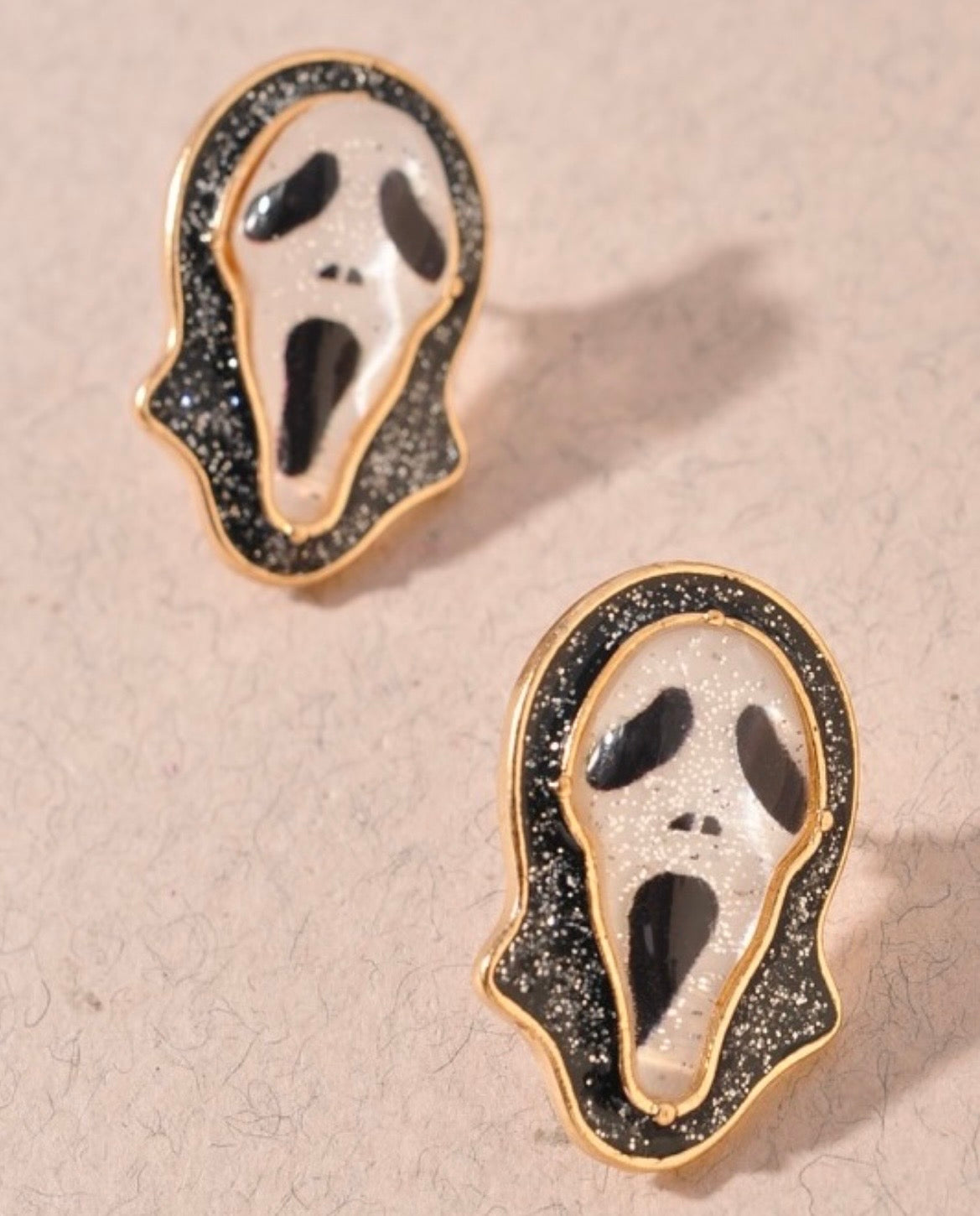 Ghost Face Earrings