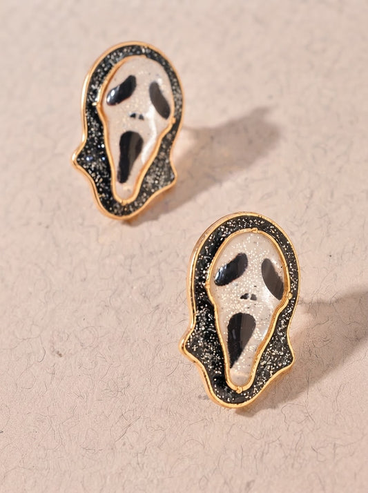 Ghost Face Earrings