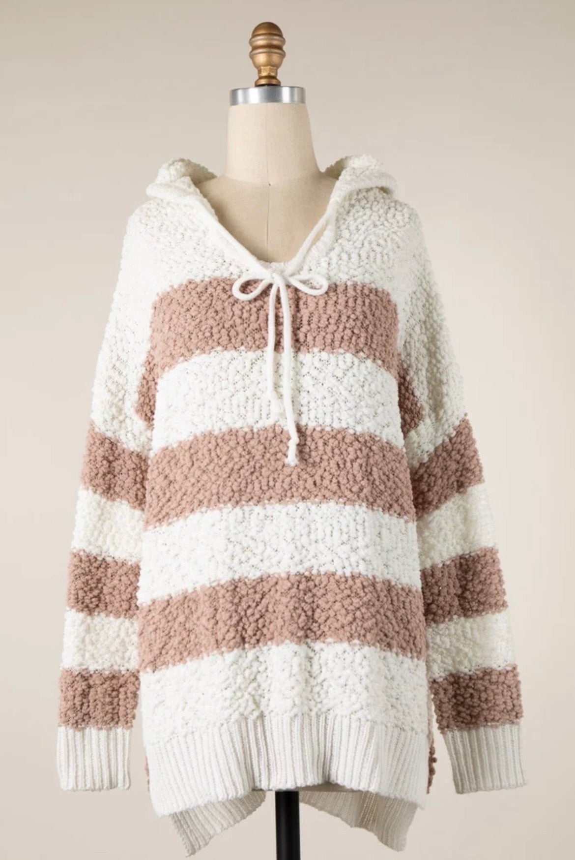 Stripe Popcorn Hoodie