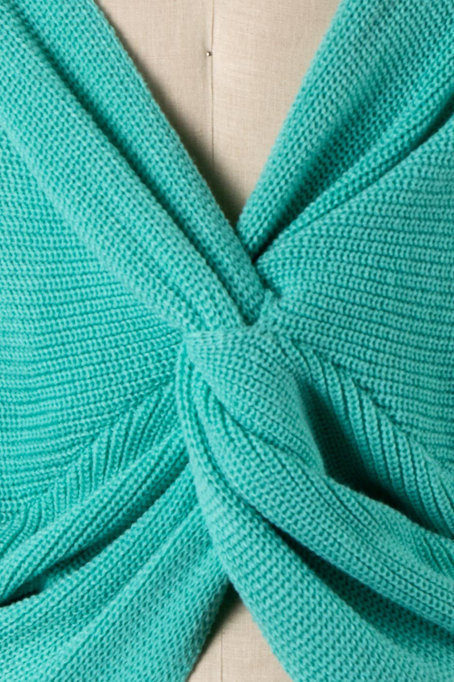 V-Neck Ribbed Sweater