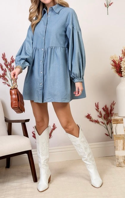 Denim Mini Dress