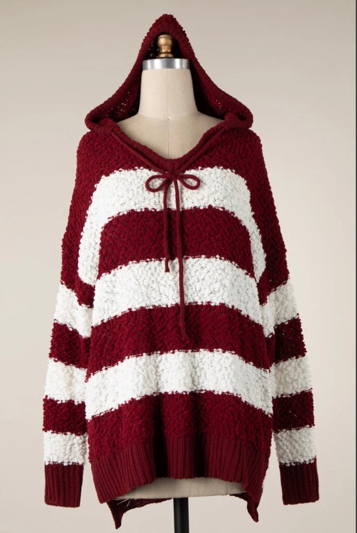 Stripe Popcorn Hoodie