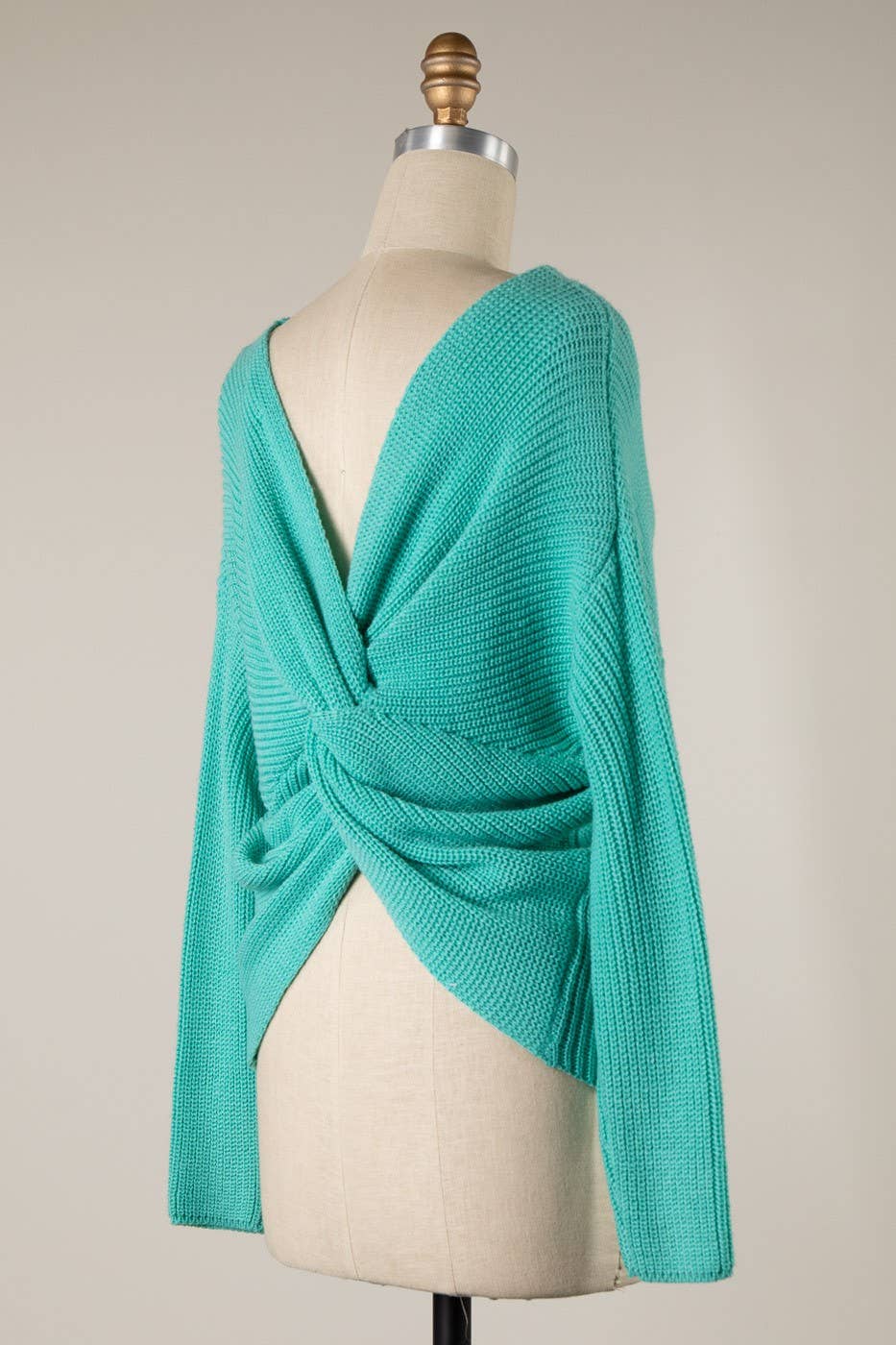 V-Neck Ribbed Sweater