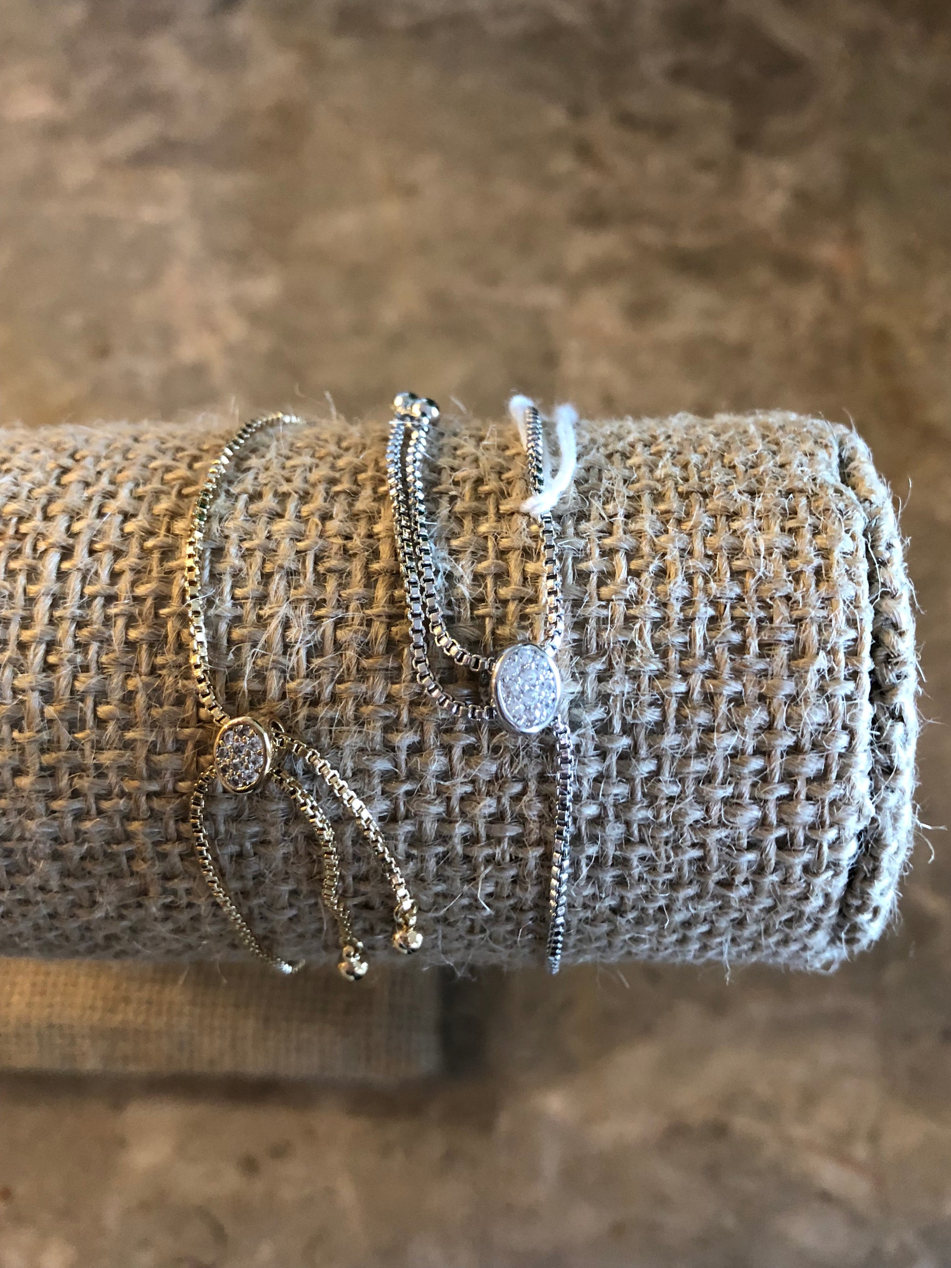 RECTANGULAR PLATE OF PAVE' CZ--BRACELET DESIGNER STYLE - Meraki B Shop