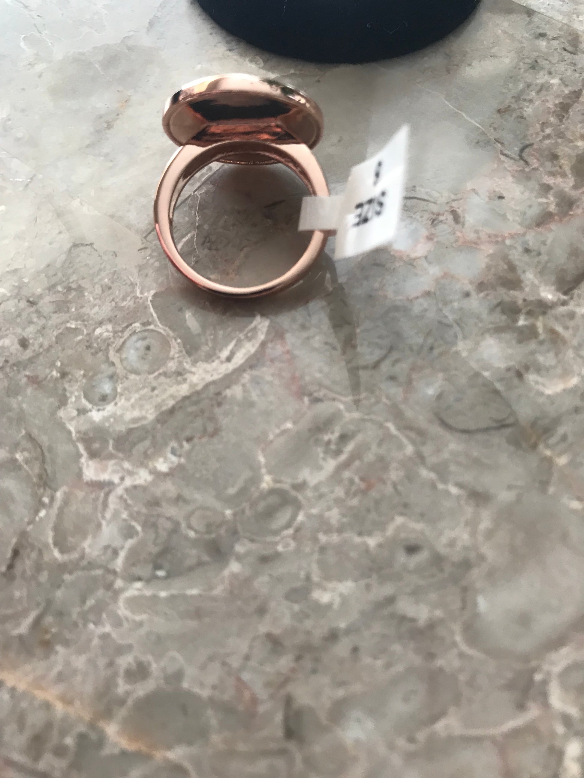 ROSE GOLD PLATED RING W/ CRYSTALS SET IN CIO2 - Meraki B Shop